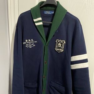 Polo Ralph Lauren Crossbone Cardigan Shawl Sz L